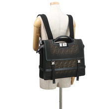 Load image into Gallery viewer, FENDI Peekaboo I See You Gradation Zucca Khaki/Black7VA599 Canvas Leather
