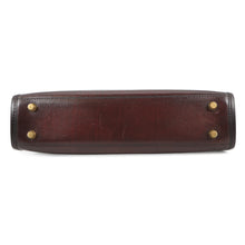 将图像加载到图库查看器中,Berluti Musette Toile Marbouf Messenger Bag Brown Leather