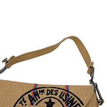 Load image into Gallery viewer, Dior Dior Union Motif Jute Saddle Shoulder Bag BeigeM0446BRUW_M918 Canvas