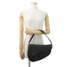 Load image into Gallery viewer, Dior Maxi Canage Saddle Twin Shoulder Bag Black1ADPO306MNE_H00N Calf Leather