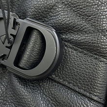 Load image into Gallery viewer, Dior Maxi Canage Saddle Twin Shoulder Bag Black1ADPO306MNE_H00N Calf Leather
