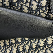 将图像加载到图库查看器中,Dior Oblique Saddle Tote Bag Navy/Beige1ADSH176YKS_05EU Canvas Leather
