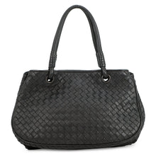 将图像加载到图库查看器中,Bottega Veneta INTRECCIATO Handbag Black Leather