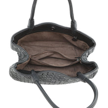 将图像加载到图库查看器中,Bottega Veneta INTRECCIATO Handbag Black Leather