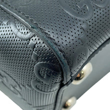Load image into Gallery viewer, GUCCI GG embossed Tote Bag Black625774 527066 Leather
