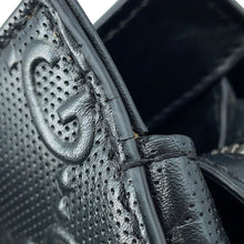 Load image into Gallery viewer, GUCCI GG embossed Tote Bag Black625774 527066 Leather