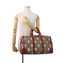 Load image into Gallery viewer, GUCCI Medium Duffle Bag Doraemon Collaboration Brown/Red647815 Mini GG Supreme Leather