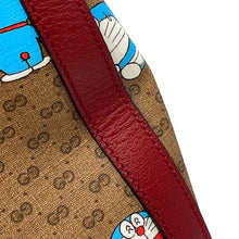 Load image into Gallery viewer, GUCCI Medium Duffle Bag Doraemon Collaboration Brown/Red647815 Mini GG Supreme Leather