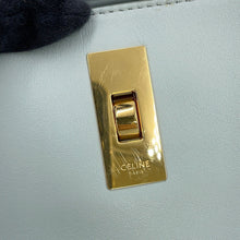 Load image into Gallery viewer, CELINE Teen Bucket 16 Shoulder Bag Soft blue197573CR4.07SZ Calf Leather