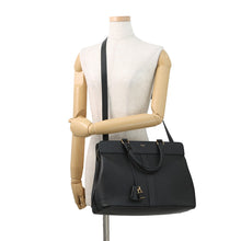 Load image into Gallery viewer, CELINE Cabas de France 2-way Bag Black192663CRE.38NO Grained CalfLeather Size Medium
