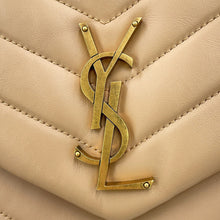 Load image into Gallery viewer, SAINT LAURENT PARIS Loulou Chain Shoulder Bag Beige574946DV7262721 Leather Size Medium