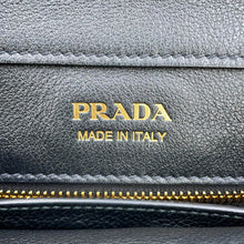 Load image into Gallery viewer, PRADA Logo Handbag Black1BG533_2CYS_F0002_V_OOO Soft Grain Leather Size Medium