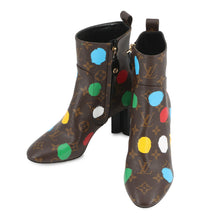将图像加载到图库查看器中,LOUIS VUITTON LVxYK Silhouette Line EncreBoots Brown1AB9W2 Monogram Size 36
