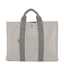 将图像加载到图库查看器中,HERMES New Fool Toe Black/Gray Canvas Size MM