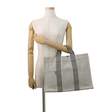 Load image into Gallery viewer, HERMES New Fool Toe Black/Gray Canvas Size MM