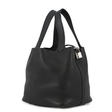 Load image into Gallery viewer, HERMES Picotin Lock Black Taurillon Clemence Size MM