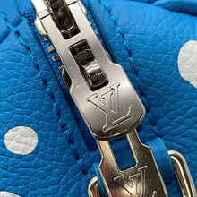 将图像加载到图库查看器中,LOUIS VUITTON LVxYK Speedy Bandouliere Blue/WhiteM46425 Monogram Empreinte Leather Infinity Dot Size 20