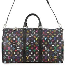 Load image into Gallery viewer, LOUIS VUITTON LV x TM Keepall Bandouliere BlackM13745 Monogram・Multicolor Takashi Murakami Size 50