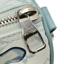 Load image into Gallery viewer, LOUIS VUITTON Keepall Bandouliere Light BlueM22527 Monogram Aqua Garden Size 25