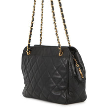 将图像加载到图库查看器中,CHANEL Matelasse ChainShoulder Bag Black Caviar Leather