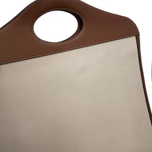 Load image into Gallery viewer, BURBERRY Pocket Bag 2WAY Bag Natural/Malt Brown8039362 Canvas Leather Size Medium