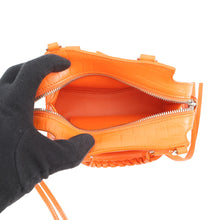 Load image into Gallery viewer, BALENCIAGA neoclassic city Orange638527 Croco embossed leather Size Nano