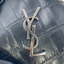 Load image into Gallery viewer, SAINT LAURENT PARIS Lovebox Shoulder Bag Black466212DZE0D1000 Croco embossed leather