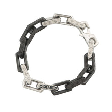 将图像加载到图库查看器中,LOUIS VUITTON Bracelet・Monogram Chain Size L Silver/BlackM00687 Metal