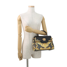 将图像加载到图库查看器中,FENDI Fendace La Medusa Shoulder Bag Black/Yellow/BrownDBFI039_1A03697_5B02V PVC Leather Size Medium