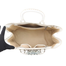 Load image into Gallery viewer, PRADA Crystal 2WAYBag White Leather