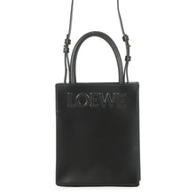 将图像加载到图库查看器中,LOEWE Standard A5 Tote 2-Way Bag BlackA933S30X01 Calf Leather