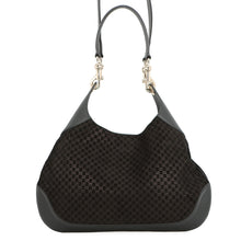 Load image into Gallery viewer, GUCCI GUCCI B Shoulder Bag Black834981 Micro GG Suede Leather
