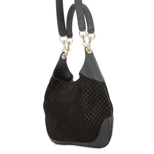 Load image into Gallery viewer, GUCCI GUCCI B Shoulder Bag Black834981 Micro GG Suede Leather