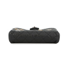 将图像加载到图库查看器中,CHANEL 2.55 Phone Case Chain Pochette Lucky Bag Charm BlackA80446 Calf Leather Rhinestone Size Mini