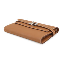 将图像加载到图库查看器中,HERMES Kelly wallet Gold Epsom