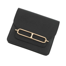 将图像加载到图库查看器中,HERMES Roulis Roulis Slim Black Chevre Myzore Goatskin