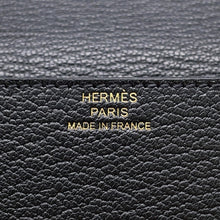 将图像加载到图库查看器中,HERMES Roulis Roulis Slim Black Chevre Myzore Goatskin
