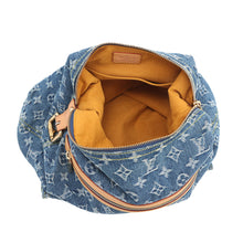 将图像加载到图库查看器中,LOUIS VUITTON Baggy Blue/YellowM95048 Monogram Denim Size GM