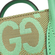 Load image into Gallery viewer, GUCCI Jumbo GG 2-way Mini Tote Beige/Light Green671623 Jumbo GG Canvas Leather