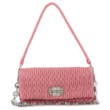 将图像加载到图库查看器中,MIUMIU Nappa Crystal Shoulder Bag PinkRP0233 Leather