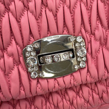 将图像加载到图库查看器中,MIUMIU Nappa Crystal Shoulder Bag PinkRP0233 Leather