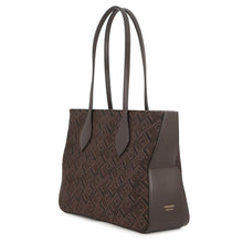 Load image into Gallery viewer, Ferragamo Star Tote Bag Brown219934 779547 Canvas Leather