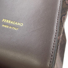 Load image into Gallery viewer, Ferragamo Star Tote Bag Brown219934 779547 Canvas Leather