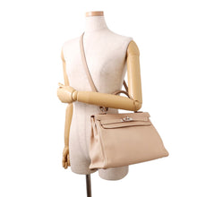将图像加载到图库查看器中,HERMES Kelly Retourne Argile Taurillon Clemence Size 32