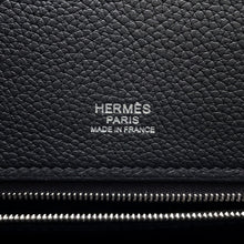 将图像加载到图库查看器中,HERMES R.M.S 12H Shoulder Bag Black Toile H Taurillon・Legato