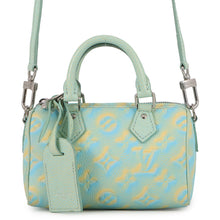 将图像加载到图库查看器中,LOUIS VUITTON Speedy Bandouliere GreenM46092 Monogram Empreinte Leather Summer Stardust Size 20