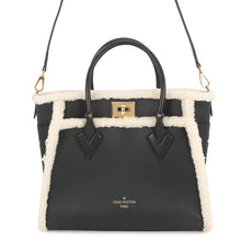 将图像加载到图库查看器中,LOUIS VUITTON On My Side NoirM58908 Calf Leather Shearling Size MM