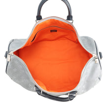 Load image into Gallery viewer, LOUIS VUITTON Keepall Bandouliere Silver/OrangeM44170 Monogram / Satellite Size 50
