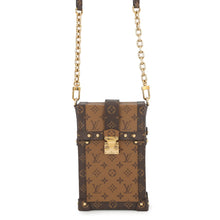 将图像加载到图库查看器中,LOUIS VUITTON Pochette Trunk Vertical BrownM67873 Monogram Reverse Canvas