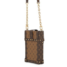 将图像加载到图库查看器中,LOUIS VUITTON Pochette Trunk Vertical BrownM67873 Monogram Reverse Canvas